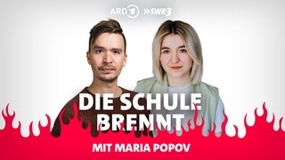 Bob Blume und Maria Popov vor Flammen