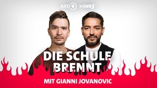 Bob Blume und Gianni Jovanovic vor Flammen