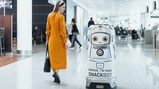 Snackroboter am Airport München