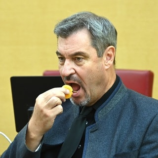 Markus Söder isst